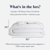 image:imageBrooklinen All Season Luxury Down Comforter 100 Natural Canadian Duck Down Duvet Insert  700 Fill Power 100 Cotton Shell Baffle Box Construction KingCali King Size Comforter  Allseason warmth from natural down in a 100 cotton shell bafflebox build stays fluffy amp even hotelquality comfortWhite