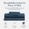 image:imageBrooklinen Sateen 4Pc Sheet Set HotelQuality Luxury  King White  Butterysoft 100 longstaple cotton sateen silky amp hotelquality softest sheets breathable amp durable cool amp luxuriousAbyss