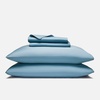 image:imageBrooklinen Sateen 4Pc Sheet Set HotelQuality Luxury  King White  Butterysoft 100 longstaple cotton sateen silky amp hotelquality softest sheets breathable amp durable cool amp luxuriousStorm
