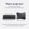 image:imageBrooklinen Sateen 4Pc Sheet Set HotelQuality Luxury  King White  Butterysoft 100 longstaple cotton sateen silky amp hotelquality softest sheets breathable amp durable cool amp luxuriousSlate