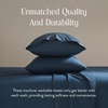 image:imageBrooklinen Sateen 4Pc Sheet Set HotelQuality Luxury  King White  Butterysoft 100 longstaple cotton sateen silky amp hotelquality softest sheets breathable amp durable cool amp luxuriousAbyss