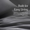 image:imageBrooklinen Sateen 4Pc Sheet Set HotelQuality Luxury  King White  Butterysoft 100 longstaple cotton sateen silky amp hotelquality softest sheets breathable amp durable cool amp luxuriousSlate