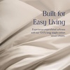 image:imageBrooklinen Sateen 4Pc Sheet Set HotelQuality Luxury  King White  Butterysoft 100 longstaple cotton sateen silky amp hotelquality softest sheets breathable amp durable cool amp luxuriousPebble
