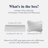 image:imageBrooklinen Sateen 4Pc Sheet Set HotelQuality Luxury  King White  Butterysoft 100 longstaple cotton sateen silky amp hotelquality softest sheets breathable amp durable cool amp luxuriousWhite