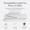 image:imageBrooklinen Sateen 4Pc Sheet Set HotelQuality Luxury  King White  Butterysoft 100 longstaple cotton sateen silky amp hotelquality softest sheets breathable amp durable cool amp luxuriousWhite