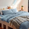 image:imageBrooklinen Sateen 4Pc Sheet Set HotelQuality Luxury  King White  Butterysoft 100 longstaple cotton sateen silky amp hotelquality softest sheets breathable amp durable cool amp luxuriousStorm