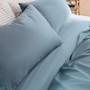 image:imageBrooklinen Sateen 4Pc Sheet Set HotelQuality Luxury  King White  Butterysoft 100 longstaple cotton sateen silky amp hotelquality softest sheets breathable amp durable cool amp luxuriousStorm