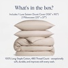image:imageBrooklinen Sateen Duvet Cover HotelQuality Luxury  TwinTXL Abyss Blue  Silkysmooth 100 cotton sateen duvet cover soft amp hotelquality corner ties amp button closure secure your insertPebble