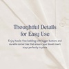 image:imageBrooklinen Sateen Duvet Cover HotelQuality Luxury  TwinTXL Abyss Blue  Silkysmooth 100 cotton sateen duvet cover soft amp hotelquality corner ties amp button closure secure your insertCream