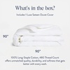image:imageBrooklinen Sateen Duvet Cover HotelQuality Luxury  TwinTXL Abyss Blue  Silkysmooth 100 cotton sateen duvet cover soft amp hotelquality corner ties amp button closure secure your insertWhite
