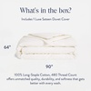 image:imageBrooklinen Sateen Duvet Cover HotelQuality Luxury  TwinTXL Abyss Blue  Silkysmooth 100 cotton sateen duvet cover soft amp hotelquality corner ties amp button closure secure your insertCream