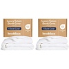 image:imageBrooklinen Sateen Duvet Cover HotelQuality Luxury  TwinTXL Abyss Blue  Silkysmooth 100 cotton sateen duvet cover soft amp hotelquality corner ties amp button closure secure your insertWhite