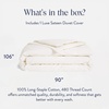 image:imageBrooklinen Sateen Duvet Cover HotelQuality Luxury  TwinTXL Abyss Blue  Silkysmooth 100 cotton sateen duvet cover soft amp hotelquality corner ties amp button closure secure your insertCream