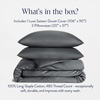 image:imageBrooklinen Sateen Duvet Cover HotelQuality Luxury  TwinTXL Abyss Blue  Silkysmooth 100 cotton sateen duvet cover soft amp hotelquality corner ties amp button closure secure your insertSlate