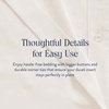 image:imageBrooklinen Sateen Duvet Cover HotelQuality Luxury  TwinTXL Abyss Blue  Silkysmooth 100 cotton sateen duvet cover soft amp hotelquality corner ties amp button closure secure your insertCream