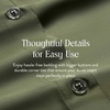 image:imageBrooklinen Sateen Duvet Cover HotelQuality Luxury  TwinTXL Abyss Blue  Silkysmooth 100 cotton sateen duvet cover soft amp hotelquality corner ties amp button closure secure your insertFresh Moss