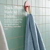 image:imageBrooklinen SuperPlush 100 Turkish Cotton Washcloths  Set of 2 White  Ultraplush 820 GSM Turkish cotton hand towels highly absorbent amp quickdrying soft durable amp machine washableStorm Blue