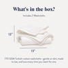 image:imageBrooklinen SuperPlush 100 Turkish Cotton Washcloths  Set of 2 White  Ultraplush 820 GSM Turkish cotton hand towels highly absorbent amp quickdrying soft durable amp machine washableWhite