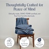 image:imageBrooklinen SuperPlush 100 Turkish Cotton Washcloths  Set of 2 White  Ultraplush 820 GSM Turkish cotton hand towels highly absorbent amp quickdrying soft durable amp machine washableAbyss Blue
