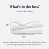 image:imageBrooklinen SuperPlush 100 Turkish Cotton Washcloths  Set of 2 White  Ultraplush 820 GSM Turkish cotton hand towels highly absorbent amp quickdrying soft durable amp machine washableWhite