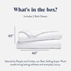 image:imageBrooklinen SuperPlush 100 Turkish Cotton Washcloths  Set of 2 White  Ultraplush 820 GSM Turkish cotton hand towels highly absorbent amp quickdrying soft durable amp machine washableSolid White