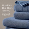 image:imageBrooklinen SuperPlush 100 Turkish Cotton Washcloths  Set of 2 White  Ultraplush 820 GSM Turkish cotton hand towels highly absorbent amp quickdrying soft durable amp machine washableAbyss Blue