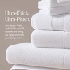 image:imageBrooklinen SuperPlush 100 Turkish Cotton Washcloths  Set of 2 White  Ultraplush 820 GSM Turkish cotton hand towels highly absorbent amp quickdrying soft durable amp machine washableWhite