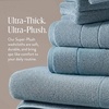 image:imageBrooklinen SuperPlush 100 Turkish Cotton Washcloths  Set of 2 White  Ultraplush 820 GSM Turkish cotton hand towels highly absorbent amp quickdrying soft durable amp machine washableStorm Blue