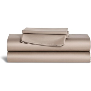 image:imageBrooklinen Sateen 4Pc Sheet Set HotelQuality Luxury  King White  Butterysoft 100 longstaple cotton sateen silky amp hotelquality softest sheets breathable amp durable cool amp luxuriousOak