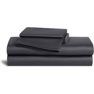 image:imageBrooklinen Sateen 4Pc Sheet Set HotelQuality Luxury  King White  Butterysoft 100 longstaple cotton sateen silky amp hotelquality softest sheets breathable amp durable cool amp luxuriousSlate