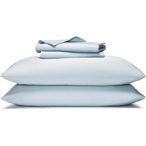 image:imageBrooklinen Sateen 4Pc Sheet Set HotelQuality Luxury  King White  Butterysoft 100 longstaple cotton sateen silky amp hotelquality softest sheets breathable amp durable cool amp luxuriousFrost