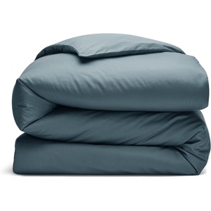 image:imageBrooklinen Sateen Duvet Cover HotelQuality Luxury  TwinTXL Abyss Blue  Silkysmooth 100 cotton sateen duvet cover soft amp hotelquality corner ties amp button closure secure your insertAegean