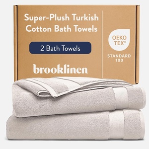 image:imageBrooklinen SuperPlush 100 Turkish Cotton Washcloths  Set of 2 White  Ultraplush 820 GSM Turkish cotton hand towels highly absorbent amp quickdrying soft durable amp machine washableDriftwood