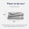 image:imageBrooklinen 100 Turkish Cotton Bath Towels SpaQuality Cotton  Set of 2 White