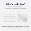 image:imageBrooklinen 4Pc Sheet Set Soft amp Durable Machine Washable  Full White  Soft durable 100 GOTScertified organic cotton bed sheets deep pockets fit most mattresses machine washableWhite