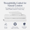image:imageBrooklinen 4Pc Sheet Set Soft amp Durable Machine Washable  Full White  Soft durable 100 GOTScertified organic cotton bed sheets deep pockets fit most mattresses machine washableWhite