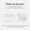 image:imageBrooklinen 4Pc Sheet Set Soft amp Durable Machine Washable  Full White  Soft durable 100 GOTScertified organic cotton bed sheets deep pockets fit most mattresses machine washableWhite
