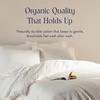 image:imageBrooklinen 4Pc Sheet Set Soft amp Durable Machine Washable  Full White  Soft durable 100 GOTScertified organic cotton bed sheets deep pockets fit most mattresses machine washableWhite
