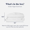 image:imageBrooklinen Duvet Cover Soft amp Durable Machine Washable  FullQueen White  Soft breathable 100 GOTScertified organic cotton duvet cover corner ties amp button closure secure your insertWhite