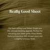 image:imageBrooklinen Luxury Sateen 4 Piece Sheet Set  100 Cotton King Size in Graphite  1 Fitted Sheet 1 Flat Sheet 2 Pillowcases  Best Luxury Sheets