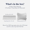 image:imageBrooklinen Percale 4Pc Sheet Set for Hot Sleepers  Full Abyss Blue  Cool crisp percale weave in 100 longstaple cotton breathable for hot sleepers machine washable lightweight amp durableWhite