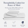 image:imageBrooklinen Percale 4Pc Sheet Set for Hot Sleepers  Full Abyss Blue  Cool crisp percale weave in 100 longstaple cotton breathable for hot sleepers machine washable lightweight amp durableWhite