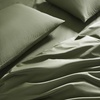 image:imageBrooklinen Percale 4Pc Sheet Set for Hot Sleepers  Full Abyss Blue  Cool crisp percale weave in 100 longstaple cotton breathable for hot sleepers machine washable lightweight amp durableFresh Moss