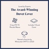 image:imageBrooklinen Percale Duvet Cover Crisp amp Cooling  FullQueen Abyss  Cool crisp 100 cotton percale duvet cover breathable amp lightweight corner ties amp button closure secure your insertSky