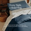 image:imageBrooklinen Percale Duvet Cover Crisp amp Cooling  FullQueen Abyss  Cool crisp 100 cotton percale duvet cover breathable amp lightweight corner ties amp button closure secure your insertAbyss