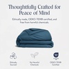 image:imageBrooklinen Percale Duvet Cover Crisp amp Cooling  FullQueen Abyss  Cool crisp 100 cotton percale duvet cover breathable amp lightweight corner ties amp button closure secure your insertAbyss