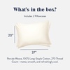 image:imageBrooklinen Percale Pillowcase Set Crisp amp Cooling  Standard Abyss  Set of 2 crisp 100 cotton percale pillowcases with a cool breathable weave gentle on skin amp hair soft amp durableCream