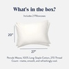 image:imageBrooklinen Percale Pillowcase Set Crisp amp Cooling  Standard Abyss  Set of 2 crisp 100 cotton percale pillowcases with a cool breathable weave gentle on skin amp hair soft amp durableWhite