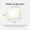 image:imageBrooklinen Percale Pillowcase Set Crisp amp Cooling  Standard Abyss  Set of 2 crisp 100 cotton percale pillowcases with a cool breathable weave gentle on skin amp hair soft amp durableCream