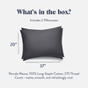 image:imageBrooklinen Percale Pillowcase Set Crisp amp Cooling  Standard Abyss  Set of 2 crisp 100 cotton percale pillowcases with a cool breathable weave gentle on skin amp hair soft amp durableSlate